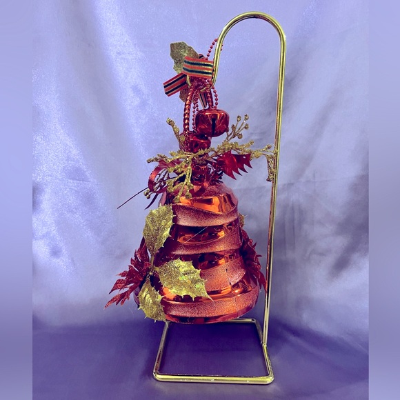 HANDCRAFTED • Original Red and Gold Jingle Bell • Great for Christmas! - Picture 2 of 6